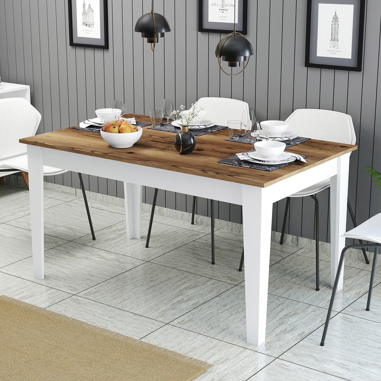 Masa, Hanah Home, Milan 520, Nuc/Alb - imagine 7